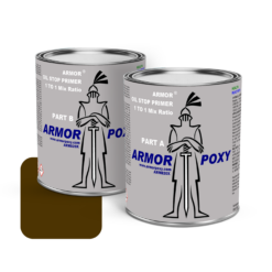 Armorpoxy Oil Stop Primer 2-part Brown/Black Epoxy Concrete and Garage Floor Paint ( 2-gallon )