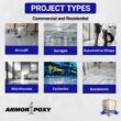 Armorpoxy Metallic Epoxy Kit 2-part Driftwood Epoxy Concrete and Garage Floor Paint ( 3-gallon )