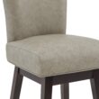 Circle 55 Abbey Stone 30-in H Bar height Upholstered Swivel Wood Bar Stool 2 -Pack