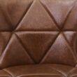 LUE BONA Dark Brown 26.0-in H Counter height Upholstered Swivel Wood Bar Stool 2 -Pack