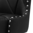 LUE BONA Black 26.0-in H Counter height Upholstered Swivel Wood Bar Stool 2 -Pack