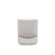 Manhattan Comfort Light Grey 26.37-in H Counter height Upholstered Metal Bar Stool