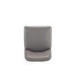 Manhattan Comfort Grey 26.37-in H Counter height Upholstered Metal Bar Stool
