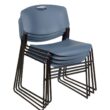 Regency Zeng Stacking Blue Contemporary Ergonomic Plastic Desk Chair