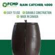 FCMP Outdoor 50-Gallon Brown Plastic Rain Barrel Spigot