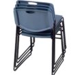 Regency Zeng Stacking Blue Contemporary Ergonomic Plastic Desk Chair