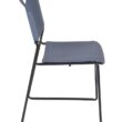Regency Zeng Stacking Blue Contemporary Ergonomic Plastic Desk Chair