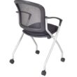 Regency Cadence Nesting Black Contemporary Polypropylene Desk Chair