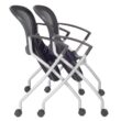 Regency Cadence Nesting Black Contemporary Polypropylene Desk Chair
