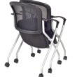 Regency Cadence Nesting Black Contemporary Polypropylene Desk Chair