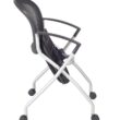 Regency Cadence Nesting Black Contemporary Polypropylene Desk Chair