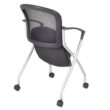 Regency Cadence Nesting Black Contemporary Polypropylene Desk Chair