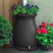 Good Ideas 65-Gallon Black Plastic Rain Barrel Spigot