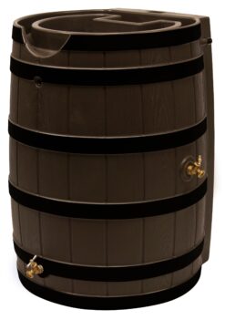 Good Ideas 65-Gallon Brown Plastic Rain Barrel Spigot