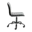 Flash Furniture Alan Black Vinyl/Black Frame Contemporary Adjustable Height Swivel Vinyl Desk Chair