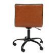 Flash Furniture Alan Brown Vinyl/Black Frame Contemporary Adjustable Height Swivel Vinyl Desk Chair