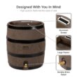 RTS Home Accents 35-Gallon Brown Plastic Rain Barrel Spigot