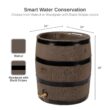 RTS Home Accents 35-Gallon Brown Plastic Rain Barrel Spigot