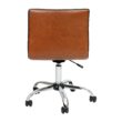 Flash Furniture Alan Brown Vinyl/Chrome Frame Contemporary Adjustable Height Swivel Vinyl Desk Chair