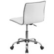 Flash Furniture Alan White Vinyl/Chrome Frame Contemporary Adjustable Height Swivel Vinyl Task Chair