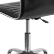 Flash Furniture Alan Black Vinyl/Chrome Frame Contemporary Adjustable Height Swivel Vinyl Task Chair