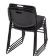 Regency Zeng Stacking Black Contemporary Ergonomic Plastic Desk Chair