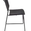 Regency Zeng Stacking Black Contemporary Ergonomic Plastic Desk Chair
