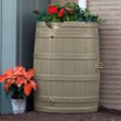 Good Ideas 65-Gallon Brown Plastic Rain Barrel Spigot