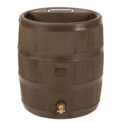 RTS Home Accents 35-Gallon Brown Plastic Rain Barrel Spigot