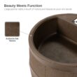 RTS Home Accents 35-Gallon Brown Plastic Rain Barrel Spigot