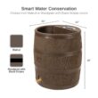RTS Home Accents 35-Gallon Brown Plastic Rain Barrel Spigot