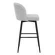 Circle 55 White (Multi-Colored) 30-in H Bar height Upholstered Swivel Metal Bar Stool 2 -Pack