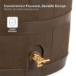 RTS Home Accents 35-Gallon Brown Plastic Rain Barrel Spigot