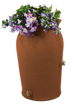 Good Ideas 50-Gallon Orange Plastic Rain Barrel Spigot