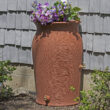 Good Ideas 50-Gallon Orange Plastic Rain Barrel Spigot