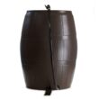 FCMP Outdoor 50-Gallon Brown Plastic Rain Barrel Spigot