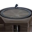 FCMP Outdoor 50-Gallon Brown Plastic Rain Barrel Spigot
