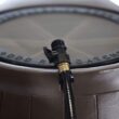 FCMP Outdoor 50-Gallon Brown Plastic Rain Barrel Spigot