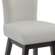 Circle 55 Creamy Gray 30-in H Bar height Upholstered Swivel Wood Bar Stool 2 -Pack