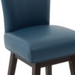 Circle 55 Majolica blue 30-in H Bar height Upholstered Swivel Wood Bar Stool 2 -Pack