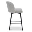 Circle 55 White (Multi-Colored) 27-in H Counter height Upholstered Swivel Metal Bar Stool 2 -Pack