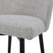 Circle 55 White (Multi-Colored) 27-in H Counter height Upholstered Swivel Metal Bar Stool 2 -Pack