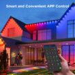 Govee 100-ft Plug-in White Indoor/Outdoor String Light with Color changing -Light LED Mini Bulbs Bluetooth Compatibility Wi-Fi Compatibility