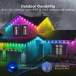 Govee 100-ft Plug-in White Indoor/Outdoor String Light with Color changing -Light LED Mini Bulbs Bluetooth Compatibility Wi-Fi Compatibility