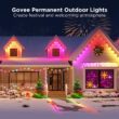 Govee 100-ft Plug-in White Indoor/Outdoor String Light with Color changing -Light LED Mini Bulbs Bluetooth Compatibility Wi-Fi Compatibility