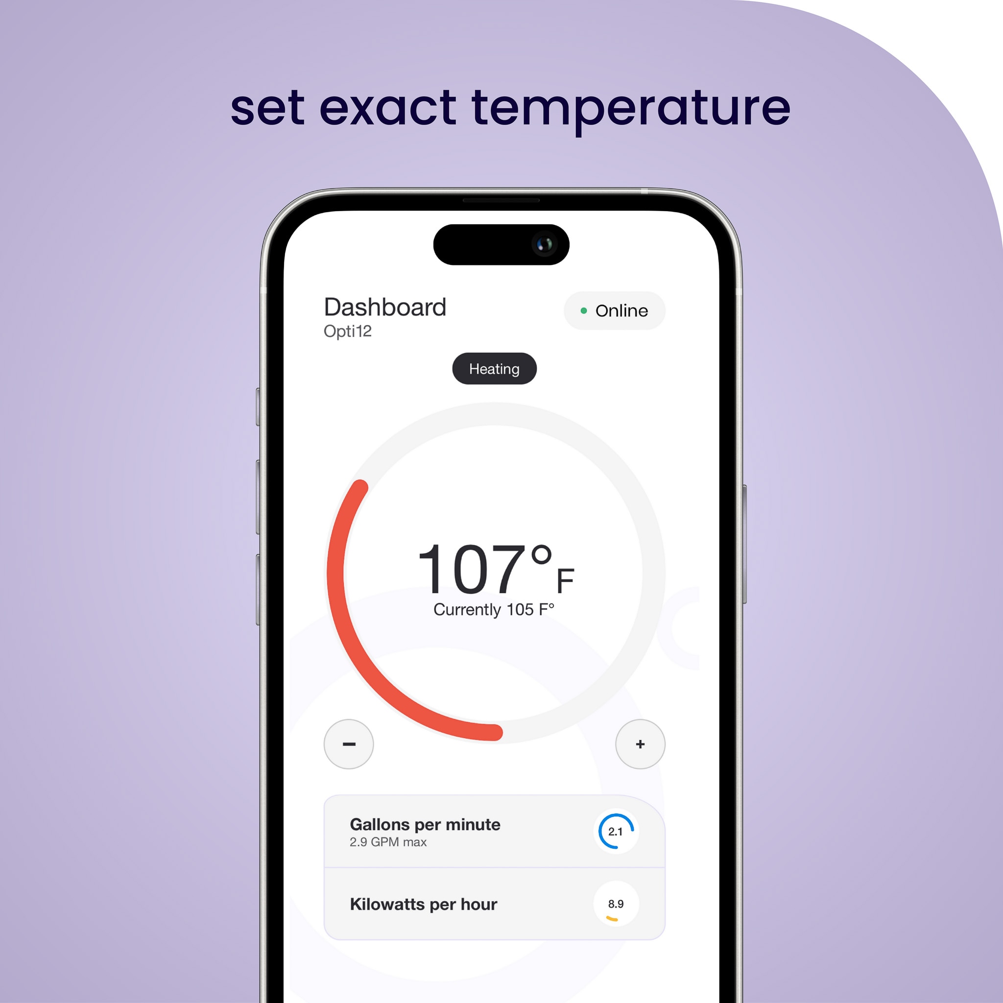 Optimal 12 Plus - Smart WiFi App Control 12 kW Electric Tankless Water Heater, 208V, 25 yr warranty Optimal 12 Plus - Smart WiFi App Control 12 kW Electric Tankless Water Heater, 208V, 25 yr warranty