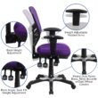 Flash Furniture Nicholas Purple/Black Frame Contemporary Adjustable Height Swivel Mesh Executive Chair