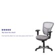 Flash Furniture Nicholas Gray/Black Frame Contemporary Adjustable Height Swivel Mesh Executive Chair