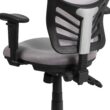 Flash Furniture Nicholas Gray/Black Frame Contemporary Adjustable Height Swivel Mesh Executive Chair