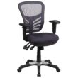 Flash Furniture Nicholas Dark Gray/Black Frame Contemporary Adjustable Height Swivel Mesh Executive Chair